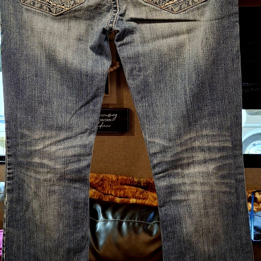 Silver midrise jeans